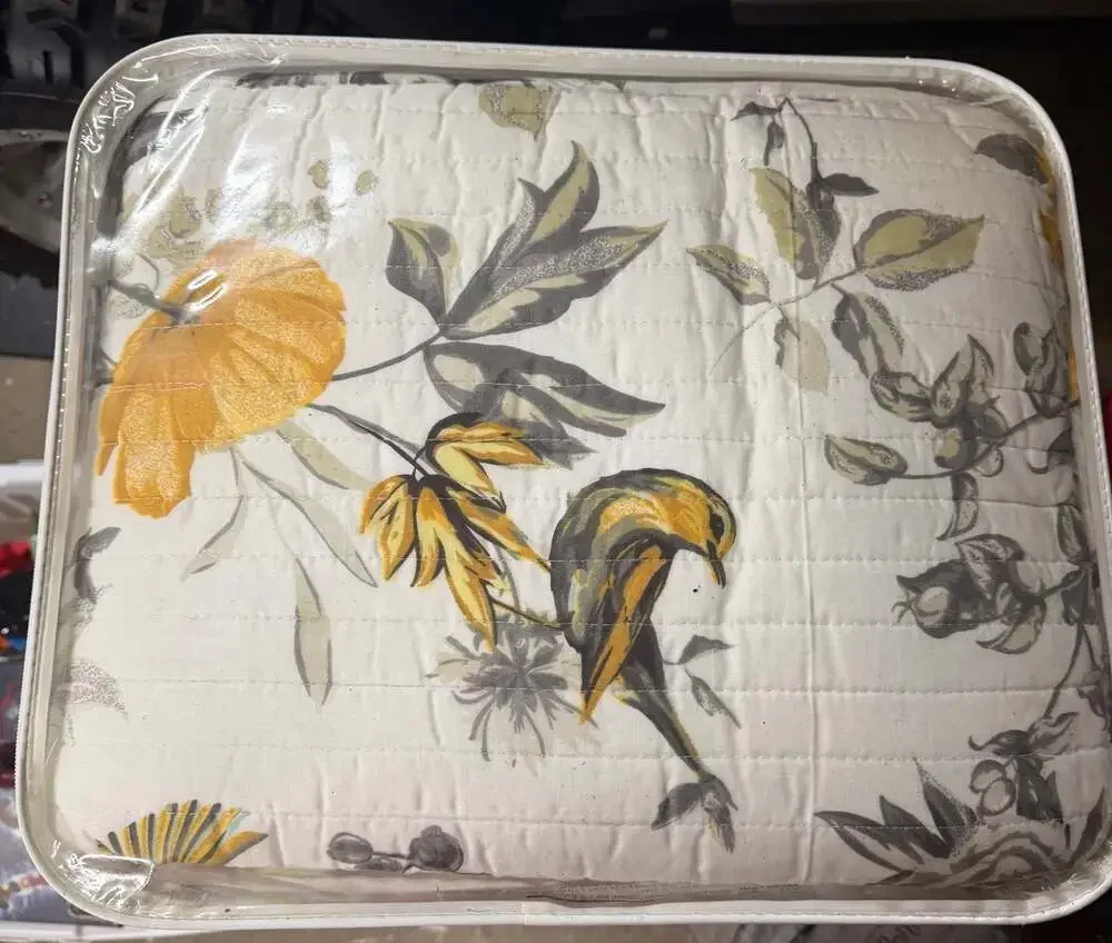 Lush Decor Penrose Reversible Quilt 3-Piece Set Full/Queen Yellow/Gray